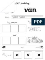 CVC Writing Word Activity Sheets A - Ver - 1