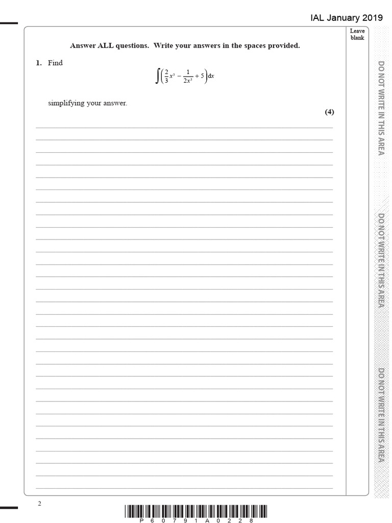 Ial P1 Integration Pdf