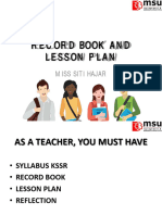Record Book and Lesson Plan