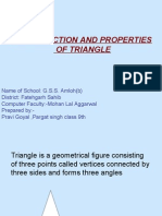 Construction and Properties of Triangle