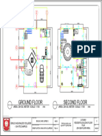 Ground Floor Second Floor: AREA: 254 SQ. METER SCALE: 1:100 MM AREA: 254 SQ. METER SCALE: 1:100 MM