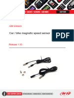 AiM Wheel Speed Sensor Data