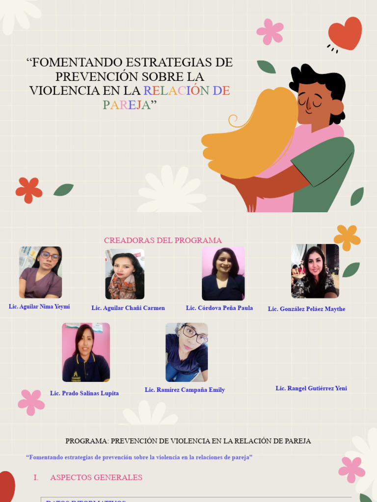 PREVENCIÓN DE VIOLENCIA EN LA RELACIÓN DE PAREJA | PDF