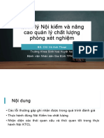 Quản - lý - Nội - kiểm - và - nâng - cao - quản - lý - chất - lượng - phòng - xét - nghiệm -BS CK1. Võ Anh Thoại