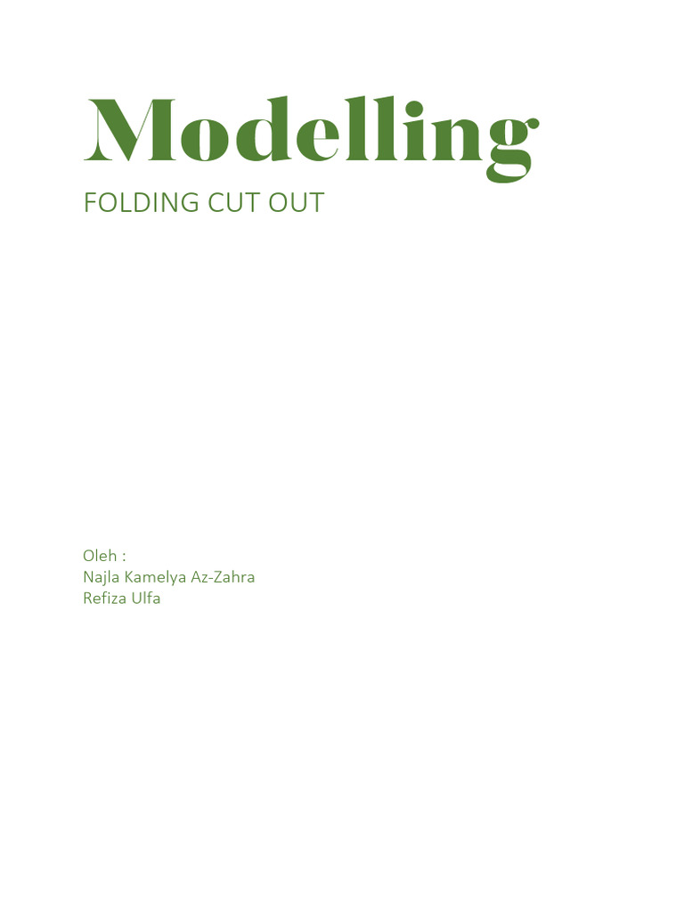 Modelling Folding Cut Out | PDF | Art