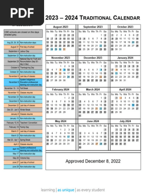 2023 2024 Traditional Calendar | PDF | Observances