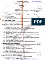 6th Maths EM 1st Mid Term Exam 2023 Original Question Paper Virudhunagar District English Medium PDF Download