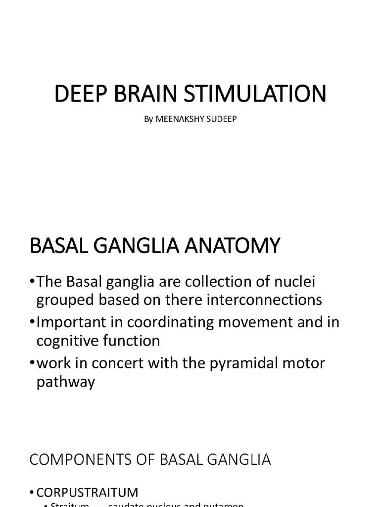 Deep Brain Stimulation 80972908 | PDF
