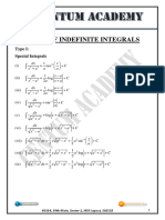 Types of Indefinite Integrals