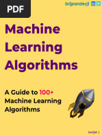 A Guide To Machine Learning Algorithms 100+