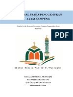 Proposal Penggemukan Ayam Kampung Baru