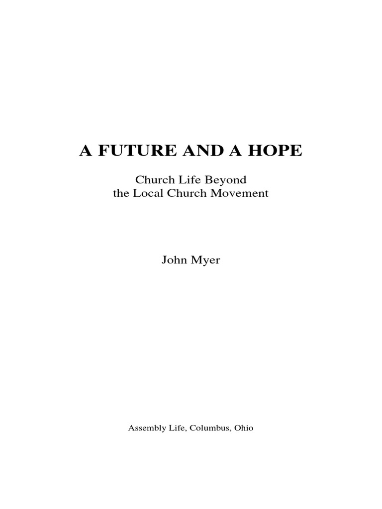 Church Life Beyond the Local Movement | PDF | Truth | Reason