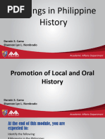 W18-Module 18 Promotion of Local and Ora History - Presentation