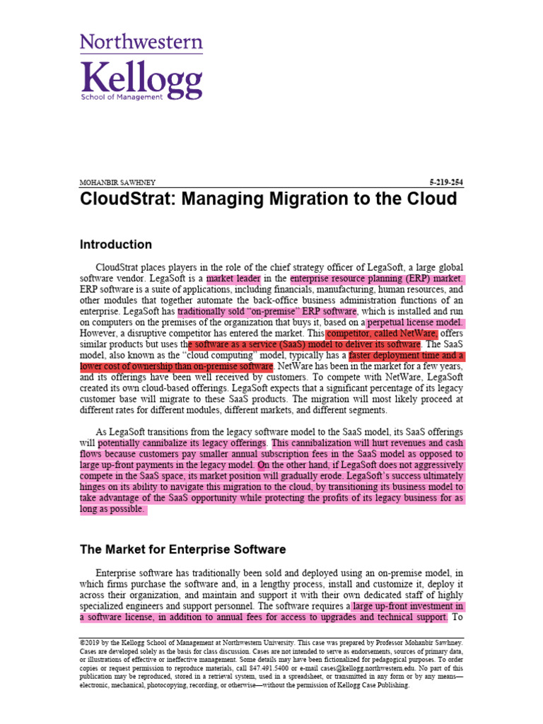 Cloudstrat Case Study Pdf Software As A Service Cloud Computing