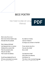 Bece Poetry The Thief Is One of Us