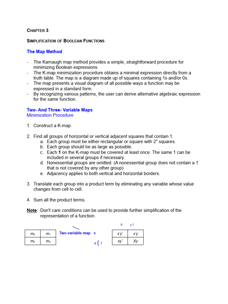 Chapter3 coa pdf computer programming boolean algebra