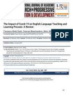 The Impact of Covid 19 On English Language Teaching and Learning Process A Review