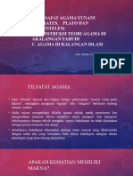 Pertemuan II Filsafat Agama Yunani