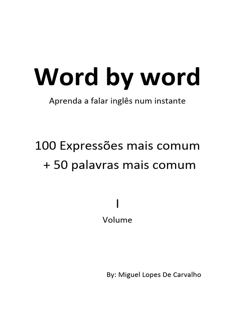 Word by word pdf