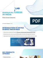 Pharmacy Lab Equipment Manufacturers in India - Mvtex Science Industries