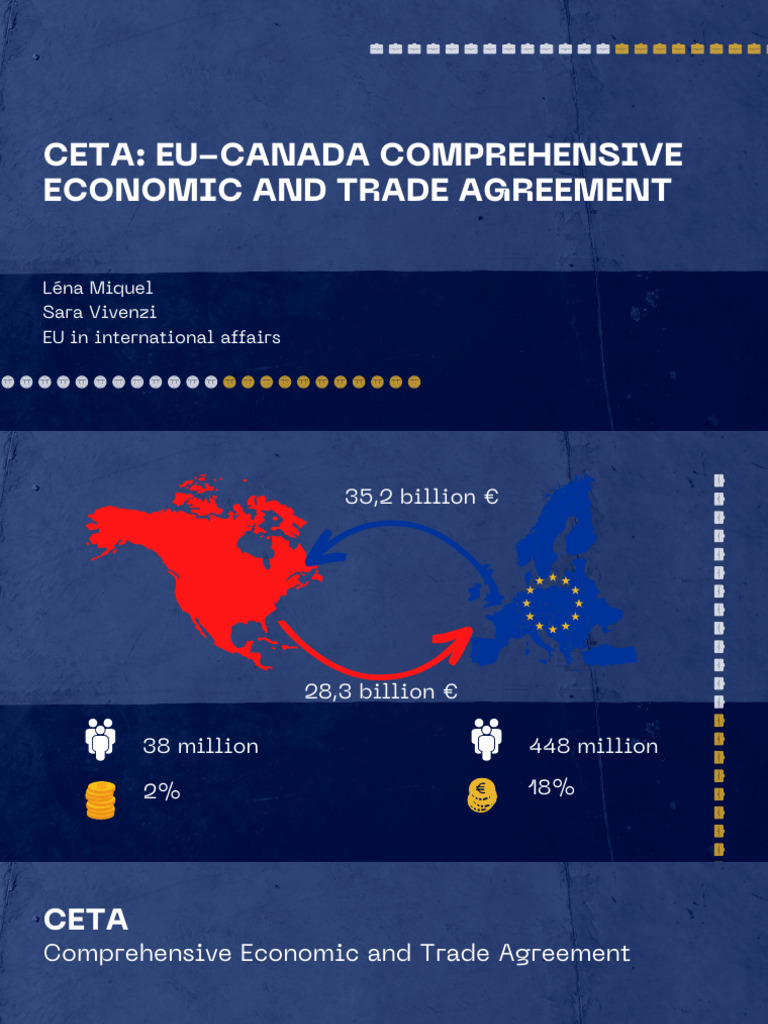 CETA - EU-Canada Comprehensive Economic and Trade Agreement | PDF