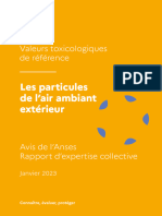 Valeurs Toxicologiques de Référence - Anses - 2023