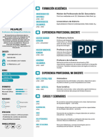 Curriculum Profesor Plantilla 1 PDF