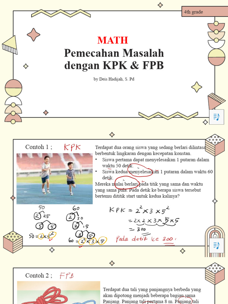 Soal KPK dan FPB Kelas 4 Matematika | PDF