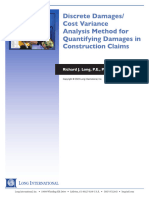 Long Intl Discrete Damages Cost Variance Analysis Method