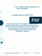 Fiche ICPE 1416 Distribution Dhydrogene