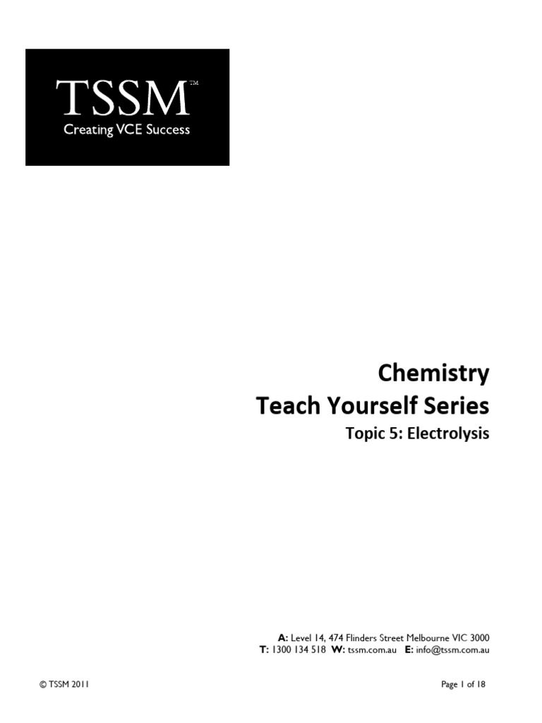 Tssm topic 5 download free pdf redox anode