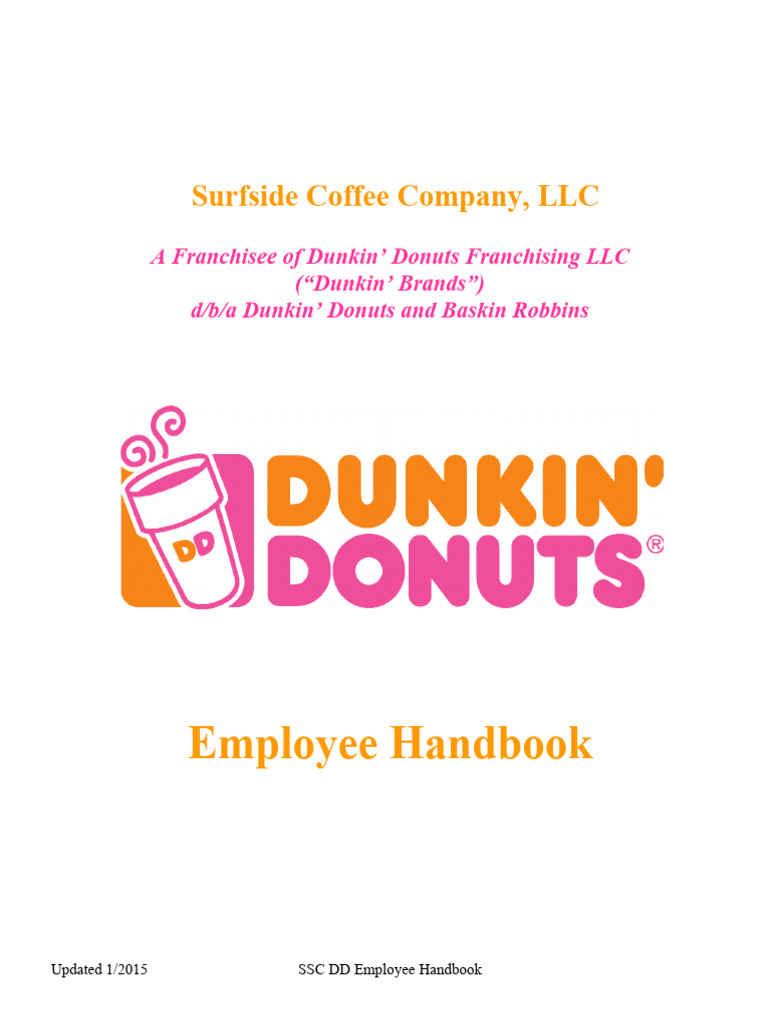 Dunkin donuts hr policy pdf