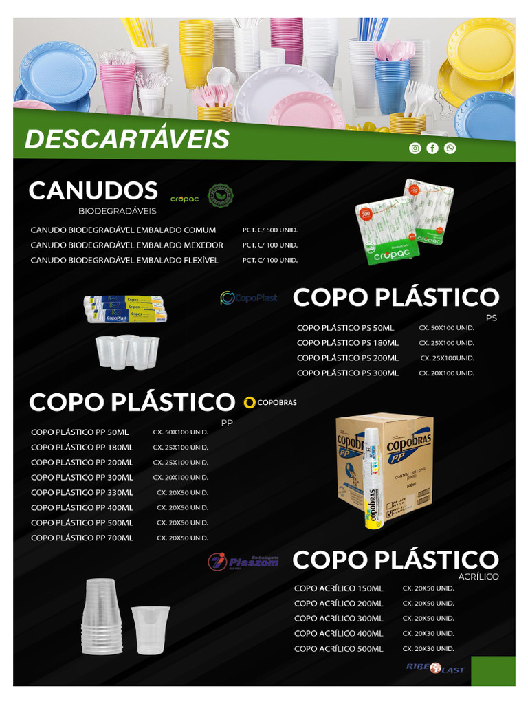 Catálogo Descartáveis | PDF
