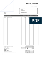 Facture Proforma Excel Gratuit - Backup