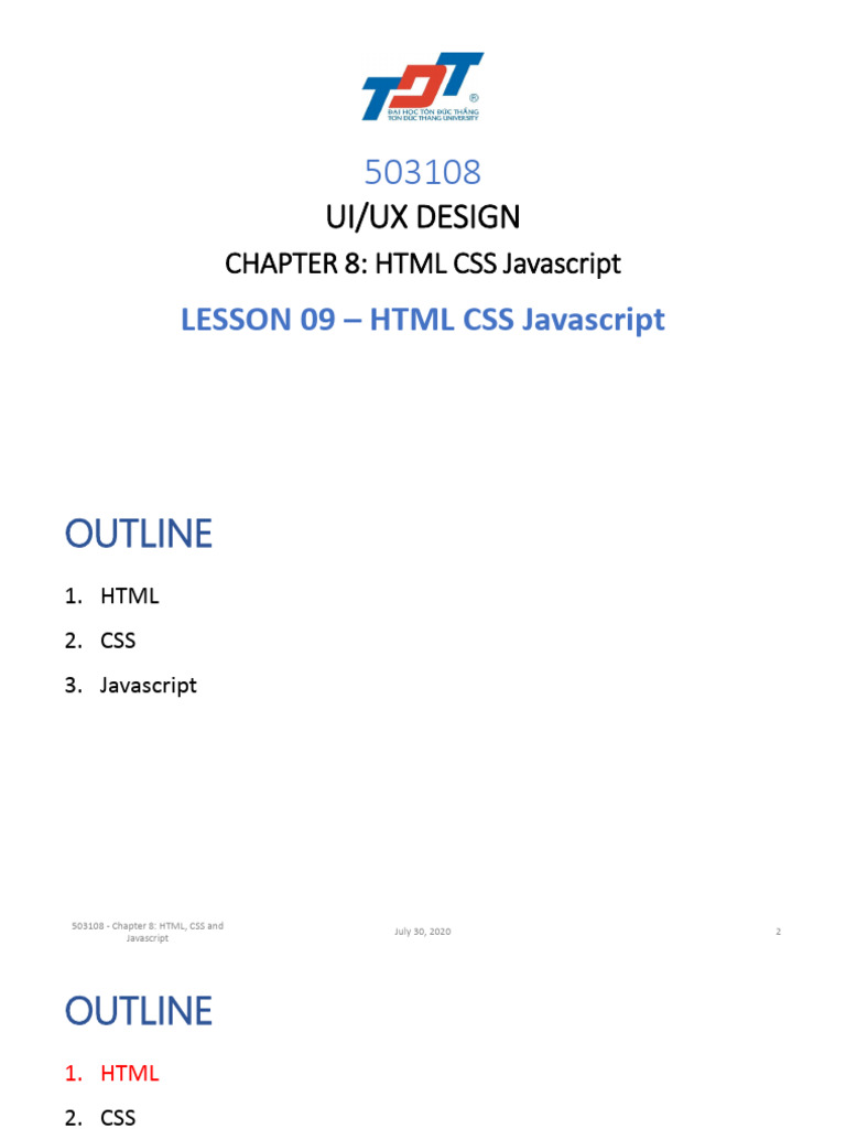 09 - HTML CSS Javascript | PDF