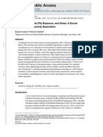 Hearing Loss, Lead (PB) Exposure, and Noise