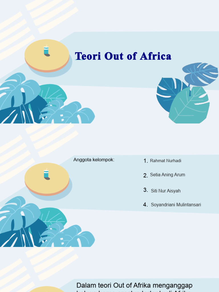 Teori Out of Africa. PDF