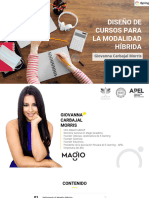 Diseño de CURSOS PARA LA MODALIDAD HÍBRIDA