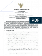 Pengumuman Seleksi Penerimaan Pegawai Pemerintah Dengan Perjanjian Kerja PPPK Untuk Jabatan Fungsional Di Lingkungan Pemerintah Provinsi Kalimantan Barat Tahun Anggaran 2023