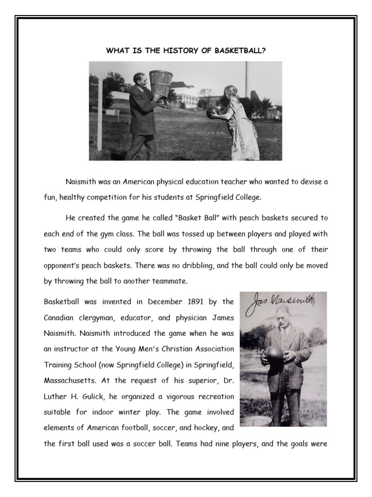 What Is The History of Basketball | PDF