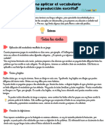 ¿Cómo Aplicar El Vocabulario en La Producción Escrita - 1