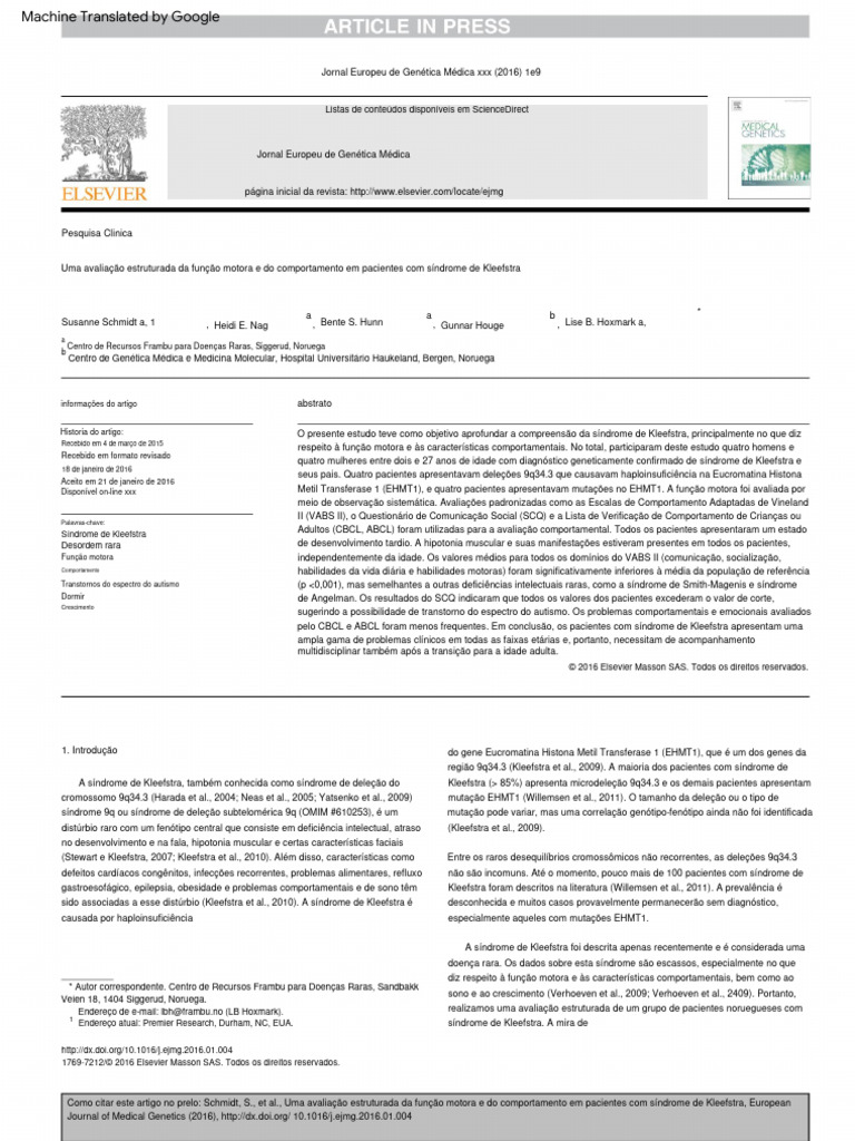 A structured assessment of motor function and behavior in patients with