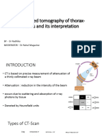 Computed Tomography of Thorax-Basics and Its Interpretation