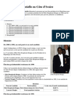 Élection Présidentielle en Côte D'ivoire