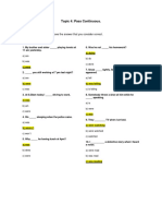 Inglés II Moodle Past Continuous. Questions