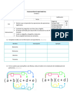 Evaluación 4 - Matemática 8°