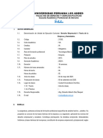 Silabo de Derecho Empresarial - Teoría de La Empresa y Sociedades