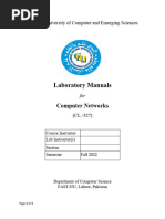 Lab Manual 1 - BCS-6A - Spring 2022