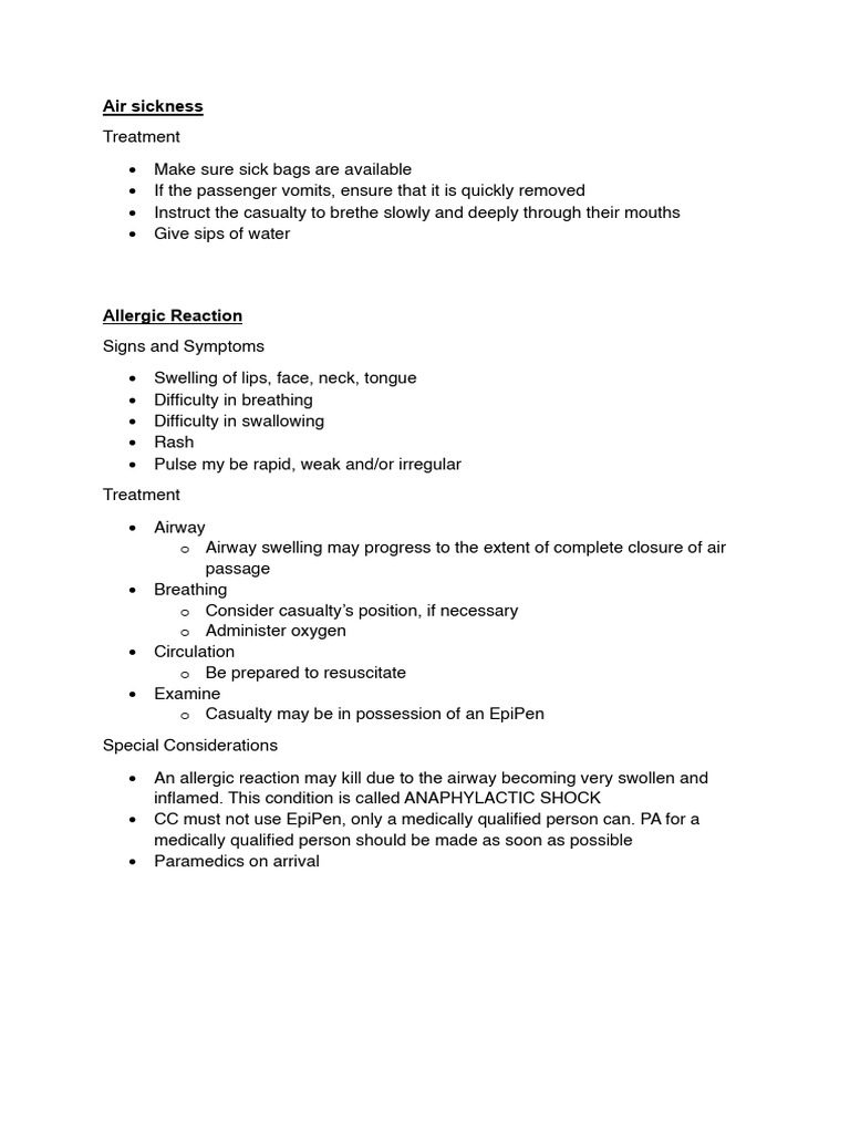 In Flight Medical Emergency Guide Pdf