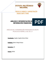 Grupo Palacio de Hierro - Análisis e Informe Financiero